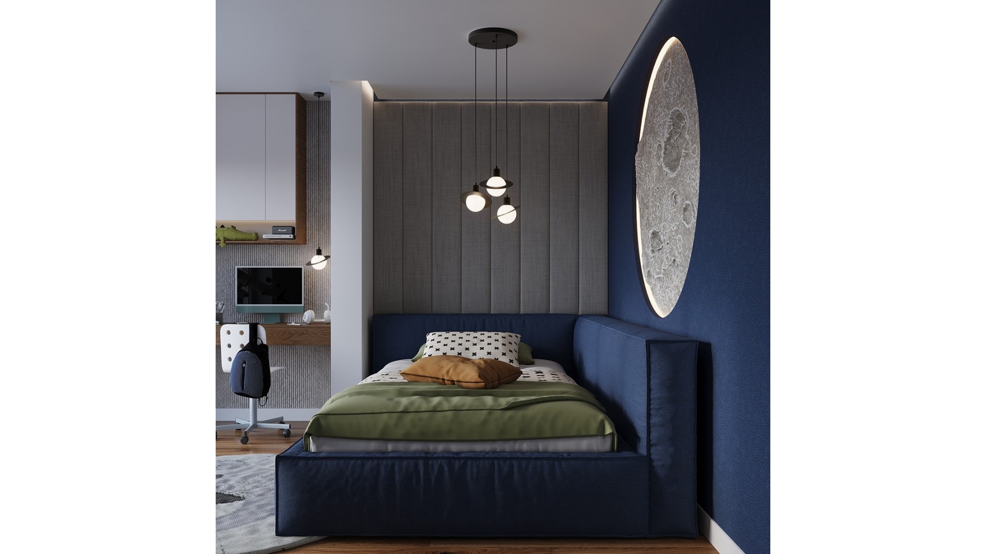 Lampa wisząca HYPERION 1 czarny Sollux SL.1358