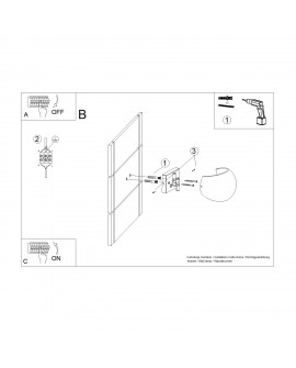 Kinkiet GLOBE beton Sollux SL.1362