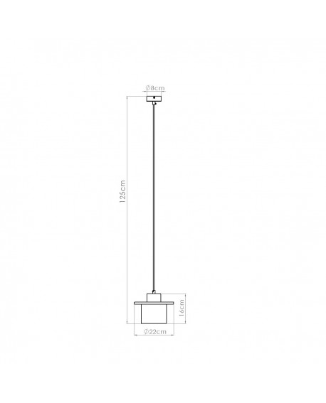 Lampa wisząca MAB beton Sollux SL.1363