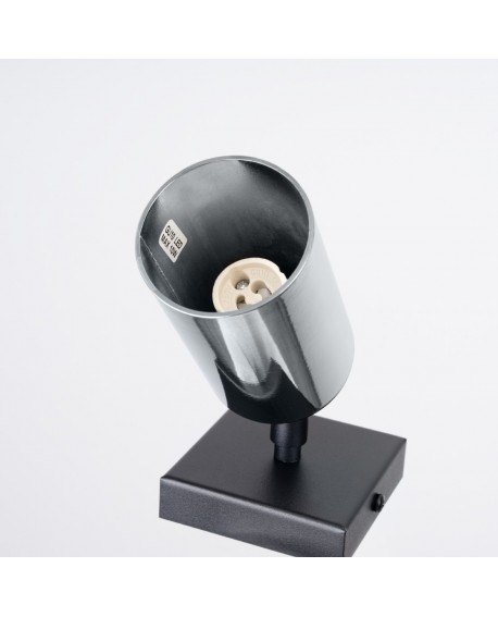 Kinkiet WINX czarny/chrom Sollux SL.1366