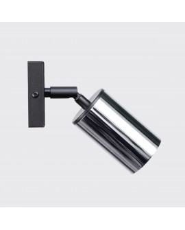 Kinkiet WINX czarny/chrom Sollux SL.1366