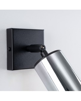 Kinkiet WINX czarny/chrom Sollux SL.1366