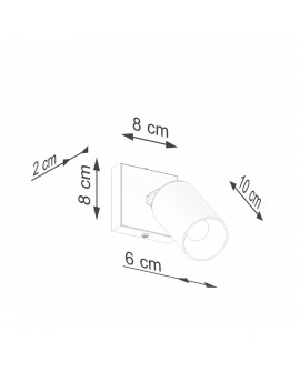 Kinkiet WINX czarny/chrom Sollux SL.1366