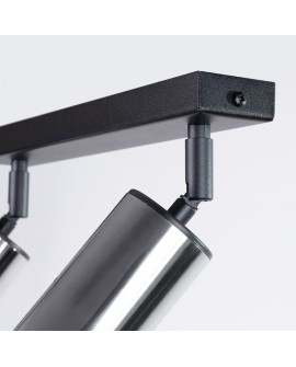 Plafon WINX 2 czarny/chrom Sollux SL.1367