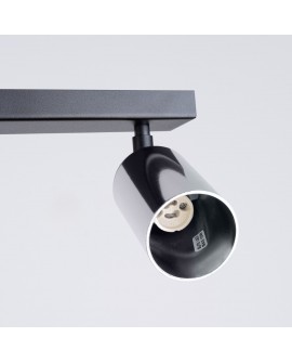 Plafon WINX 3 czarny/chrom Sollux SL.1368