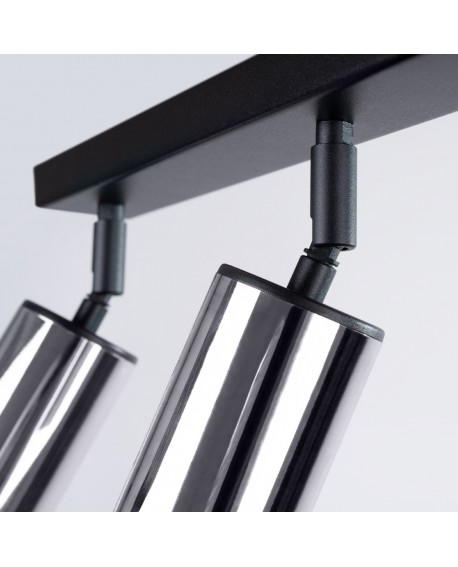 Plafon WINX 3 czarny/chrom Sollux SL.1368