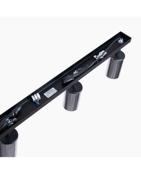 Plafon WINX 4L czarny/chrom Sollux SL.1371