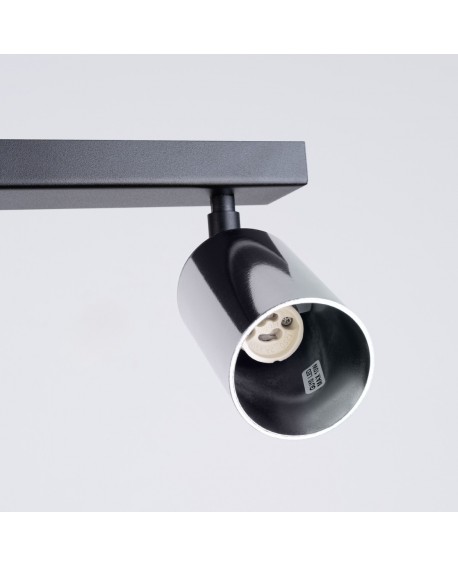 Plafon WINX 4L czarny/chrom Sollux SL.1371