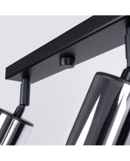 Plafon WINX 4L czarny/chrom Sollux SL.1371