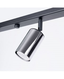 Plafon WINX 4L czarny/chrom Sollux SL.1371