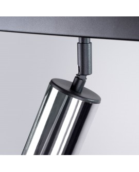 Plafon WINX 4L czarny/chrom Sollux SL.1371