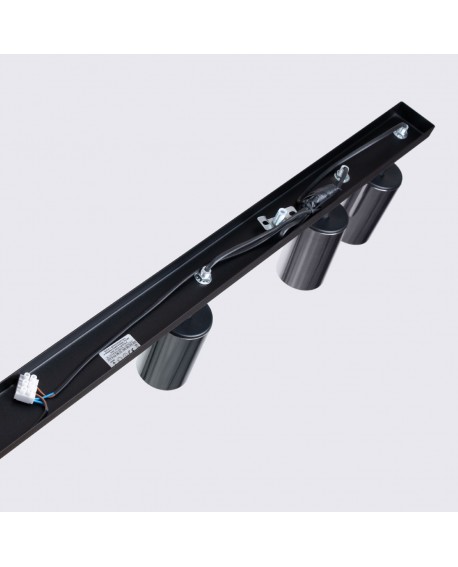 Plafon WINX 6L czarny/chrom Sollux SL.1372