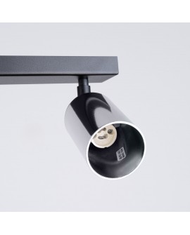 Plafon WINX 6L czarny/chrom Sollux SL.1372