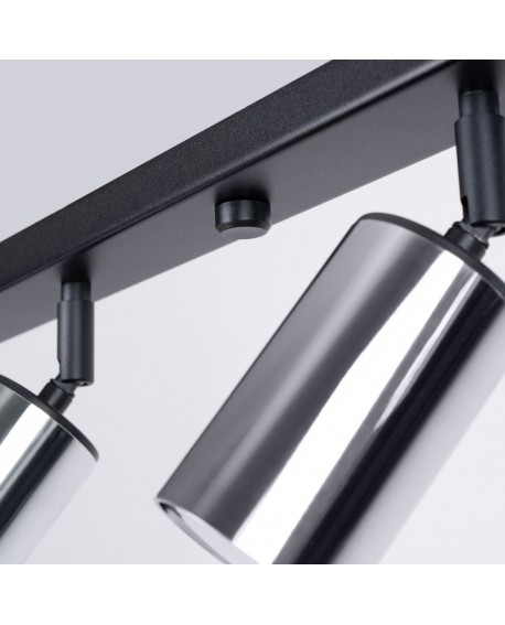 Plafon WINX 6L czarny/chrom Sollux SL.1372