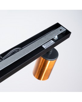 Plafon WINX 2 czarny/miedź Sollux SL.1375