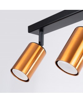 Plafon WINX 2 czarny/miedź Sollux SL.1375