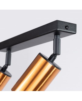 Plafon WINX 2 czarny/miedź Sollux SL.1375