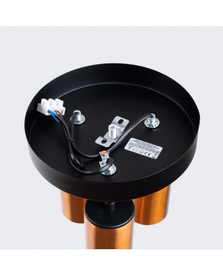 Plafon WINX 3P czarny/miedź Sollux SL.1377