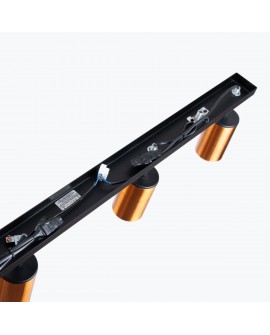 Plafon WINX 4L czarny/miedź Sollux SL.1379