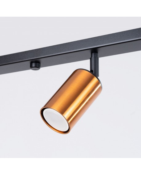 Plafon WINX 4L czarny/miedź Sollux SL.1379