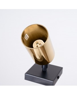 Kinkiet WINX czarny/złoty Sollux SL.1382