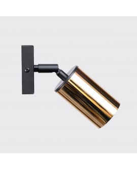 Kinkiet WINX czarny/złoty Sollux SL.1382