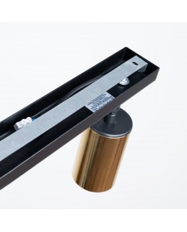 Plafon WINX 2 czarny/złoty Sollux SL.1383