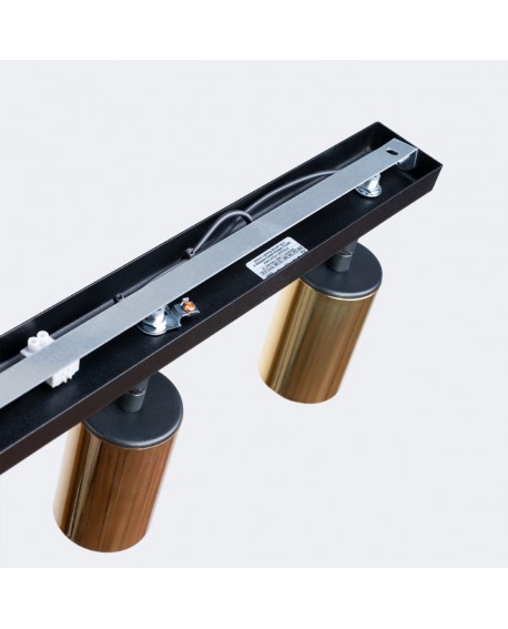 Plafon WINX 3 czarny/złoty Sollux SL.1384