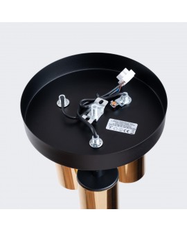 Plafon WINX 3P czarny/złoty Sollux SL.1385