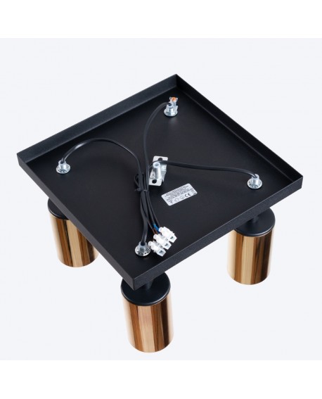 Plafon WINX 4 czarny/złoty Sollux SL.1386