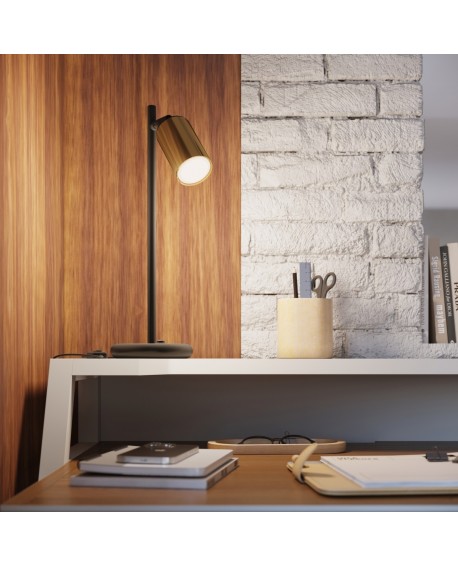 Plafon WINX 4 czarny/złoty Sollux SL.1386