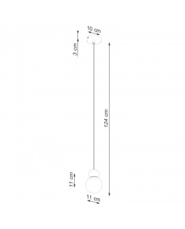 Lampa wisząca PEKKA 1 biała/naturalne drewno Sollux SL.1390