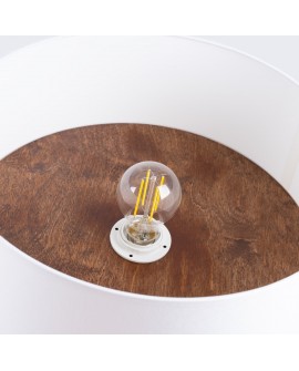 Plafon TELESTO biały/ciemny brąz Sollux SL.1392