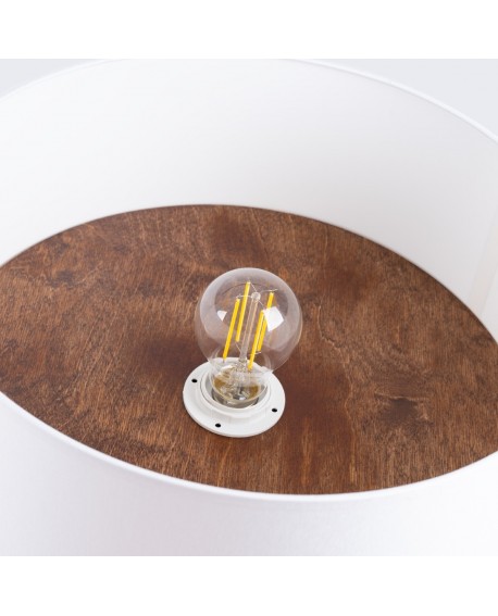 Plafon TELESTO biały/ciemny brąz Sollux SL.1392