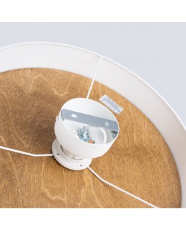 Plafon TELESTO biały/jasny brąz Sollux SL.1393