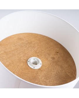 Plafon TELESTO biały/jasny brąz Sollux SL.1393