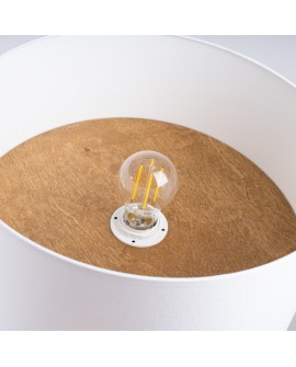 Plafon TELESTO biały/jasny brąz Sollux SL.1393