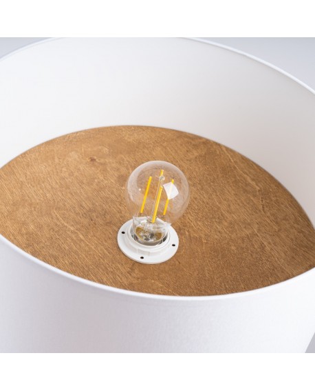 Plafon TELESTO biały/jasny brąz Sollux SL.1393