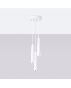 Lampa wisząca PRYSM 3P biała Sollux SL.1398