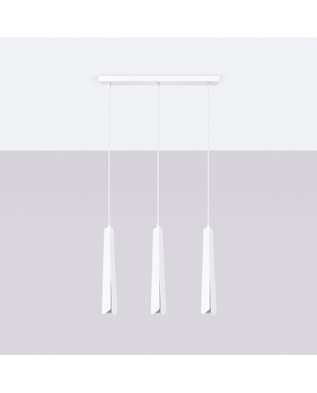 Lampa wisząca PRYSM 3L biała Sollux SL.1399