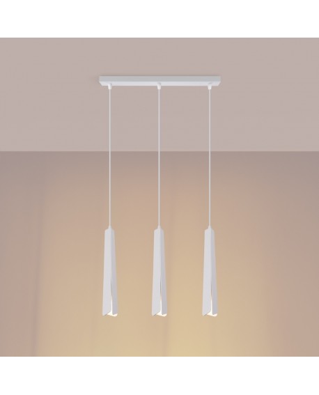 Lampa wisząca PRYSM 3L biała Sollux SL.1399