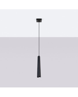 Lampa wisząca PRYSM 1 czarna Sollux SL.1400