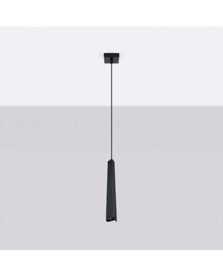 Lampa wisząca PRYSM 1 czarna Sollux SL.1400