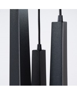 Lampa wisząca PRYSM 3P czarna Sollux SL.1401