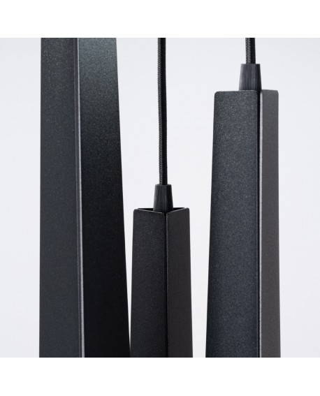 Lampa wisząca PRYSM 3P czarna Sollux SL.1401