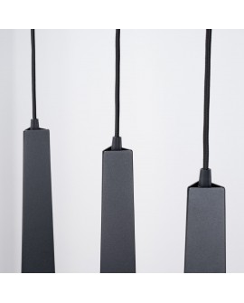 Lampa wisząca PRYSM 3L czarna Sollux SL.1402