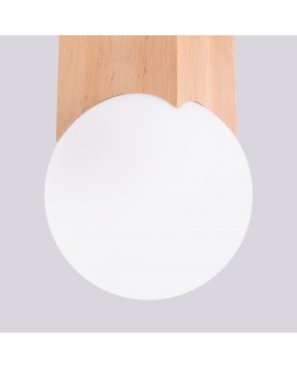 Plafon SOLIS naturalne drewno Sollux SL.1407