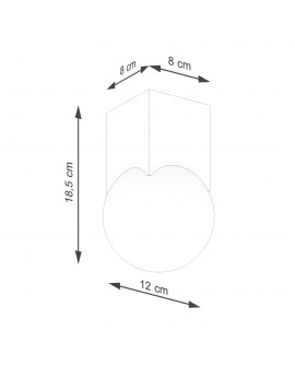 Plafon SOLIS naturalne drewno Sollux SL.1407