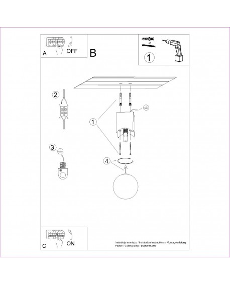 Plafon SOLIS naturalne drewno Sollux SL.1407