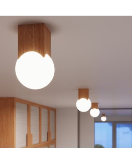 Plafon SOLIS naturalne drewno Sollux SL.1407